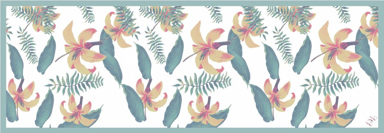 PRINTED STRETCH SATIN SHAWL -Design 10