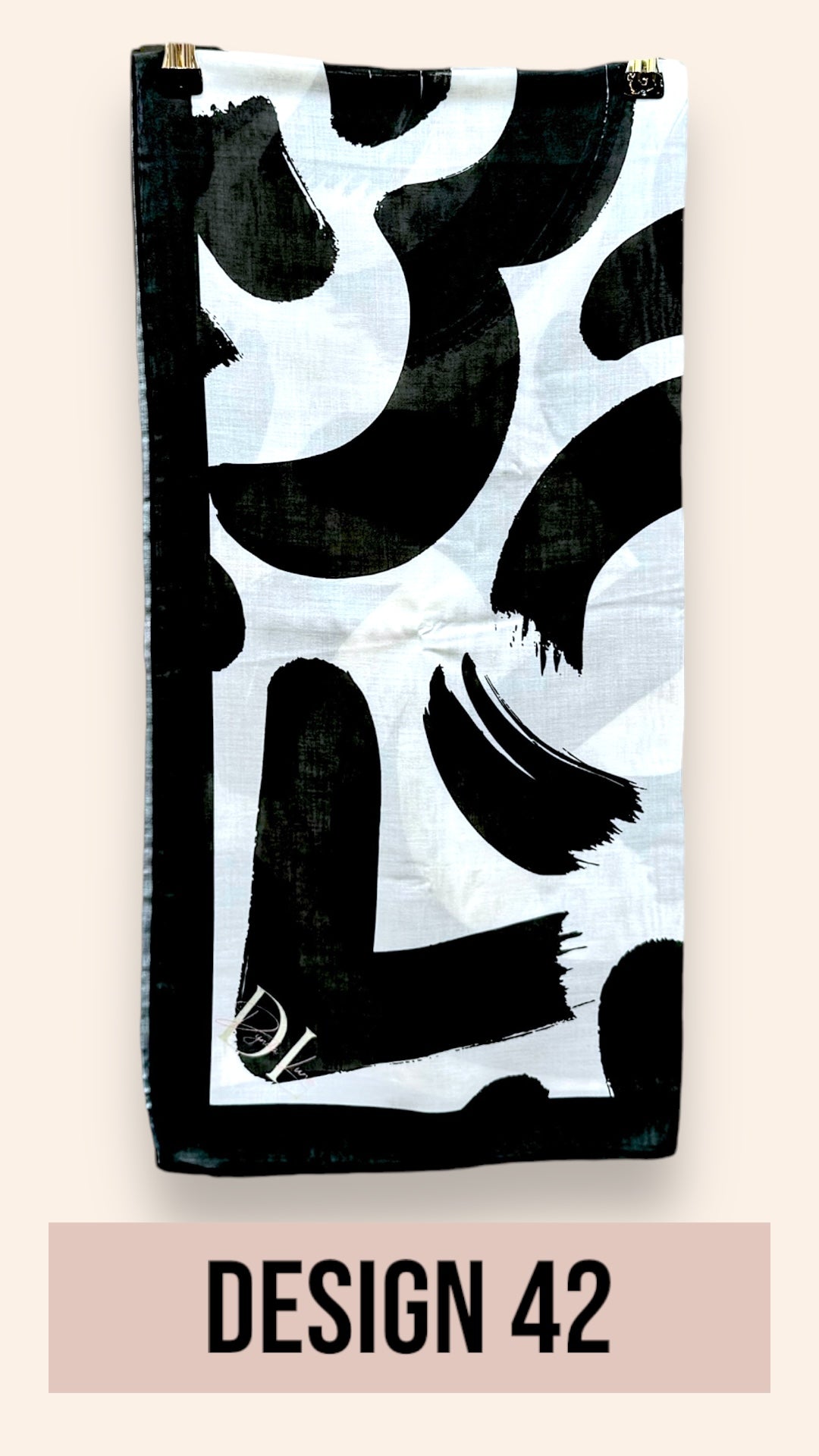 Bawal Premium Cotton Voile 48” (Black & White Series) Design 42