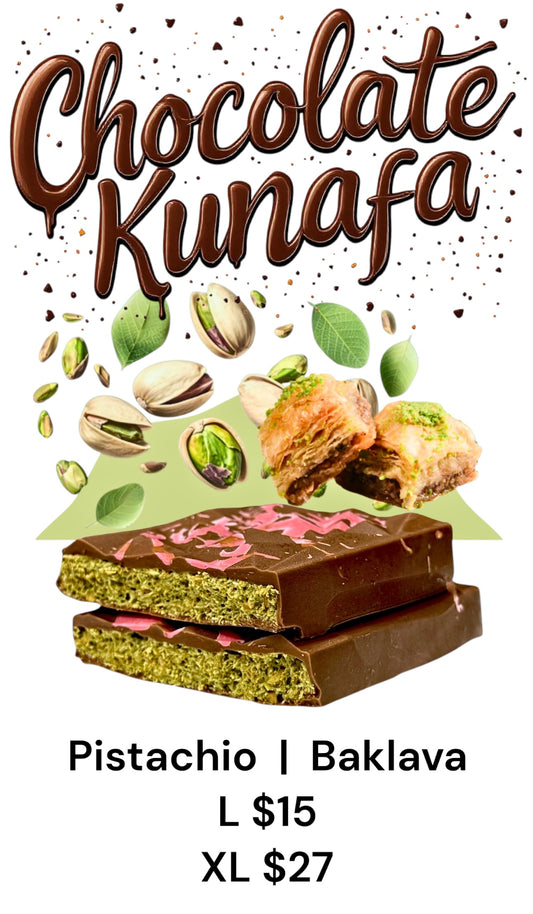 PISTACHIO KUNAFA CHOCOLATE BARS (HOMEMADE)
