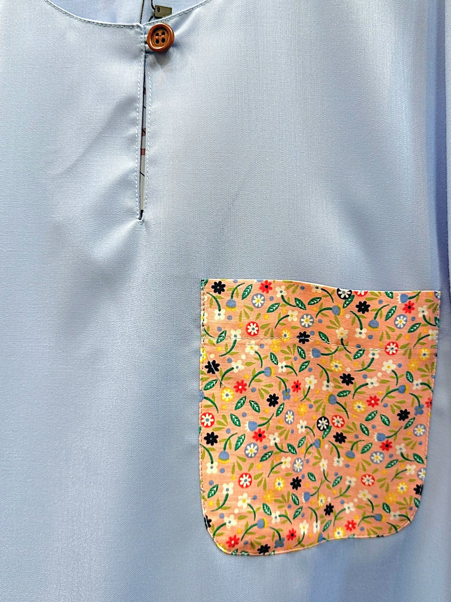 KURTA JEJAKA: BABY BLUE LIDAH BUAYA