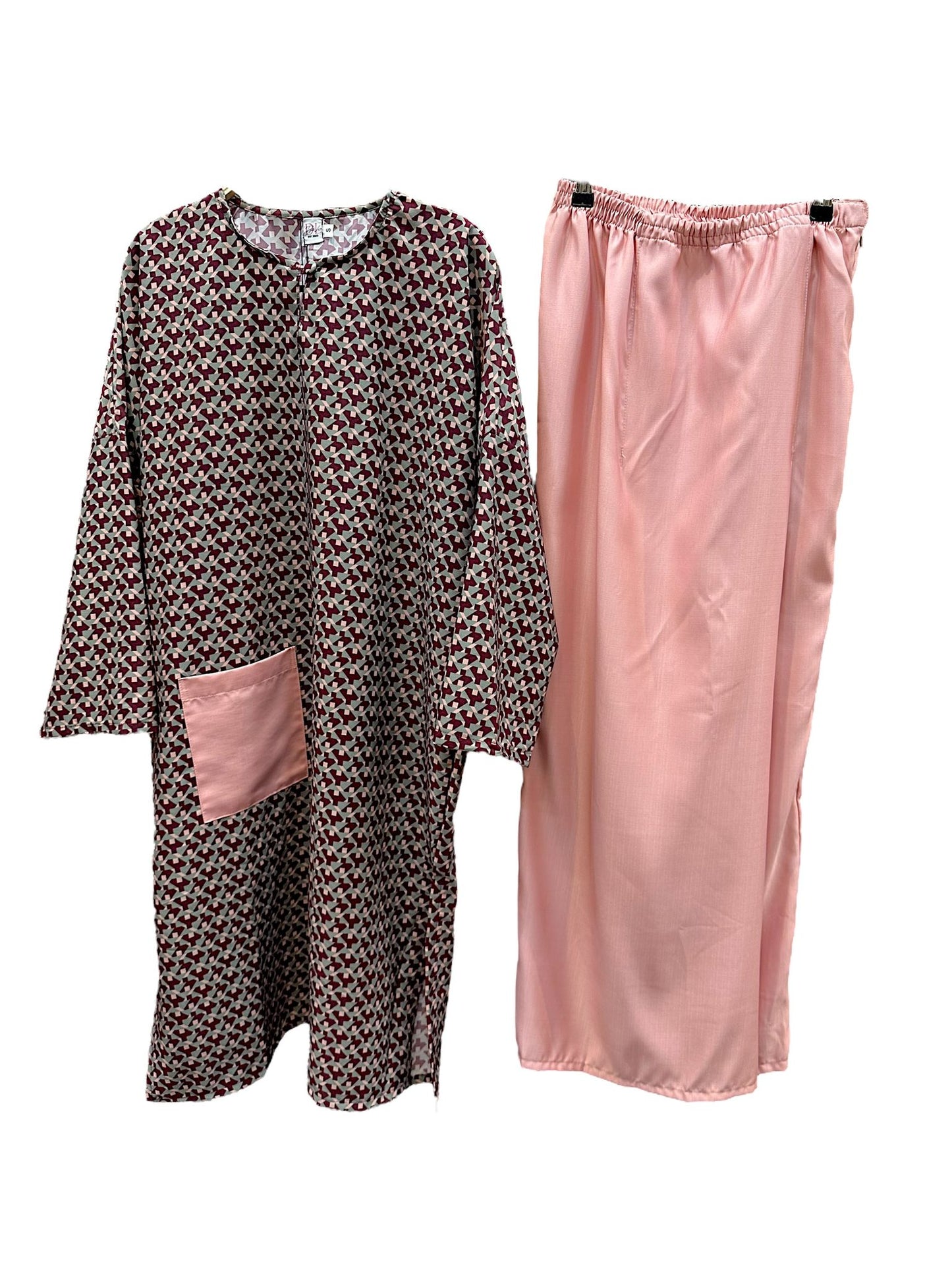 Kurung Gadis: Light Pink Lapis