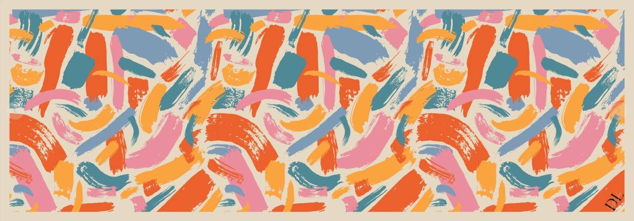 Printed Heavy Chiffon Shawl -Design 16