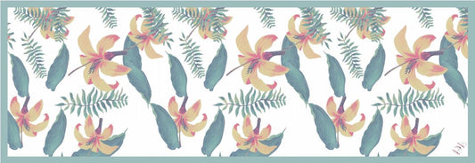PRINTED STRETCH SATIN SHAWL -Design 10